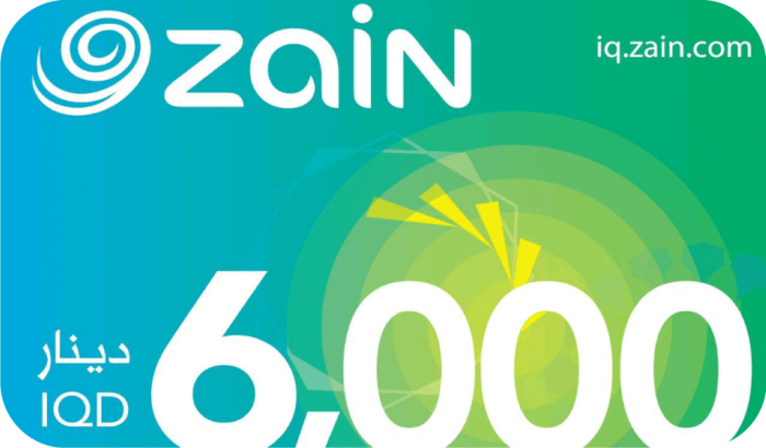 Zain EVD - 6000 (IQD)