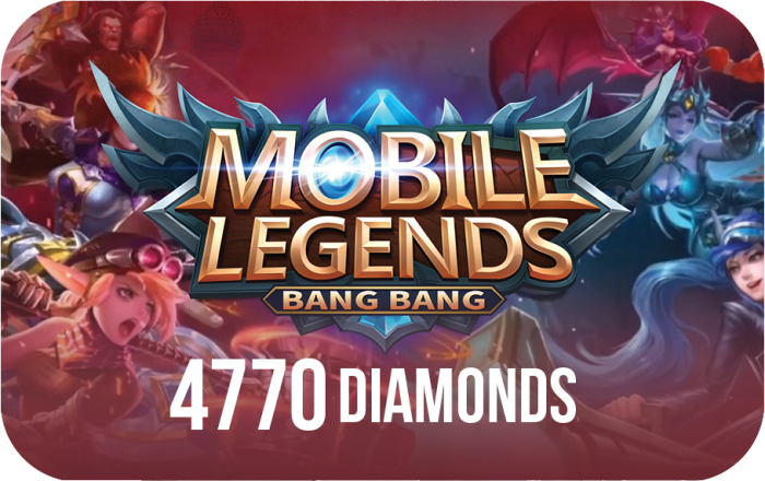 Mobile Legends - 4770 diamonds