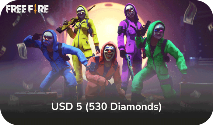 FreeFire - 5$ (530 Diamonds)